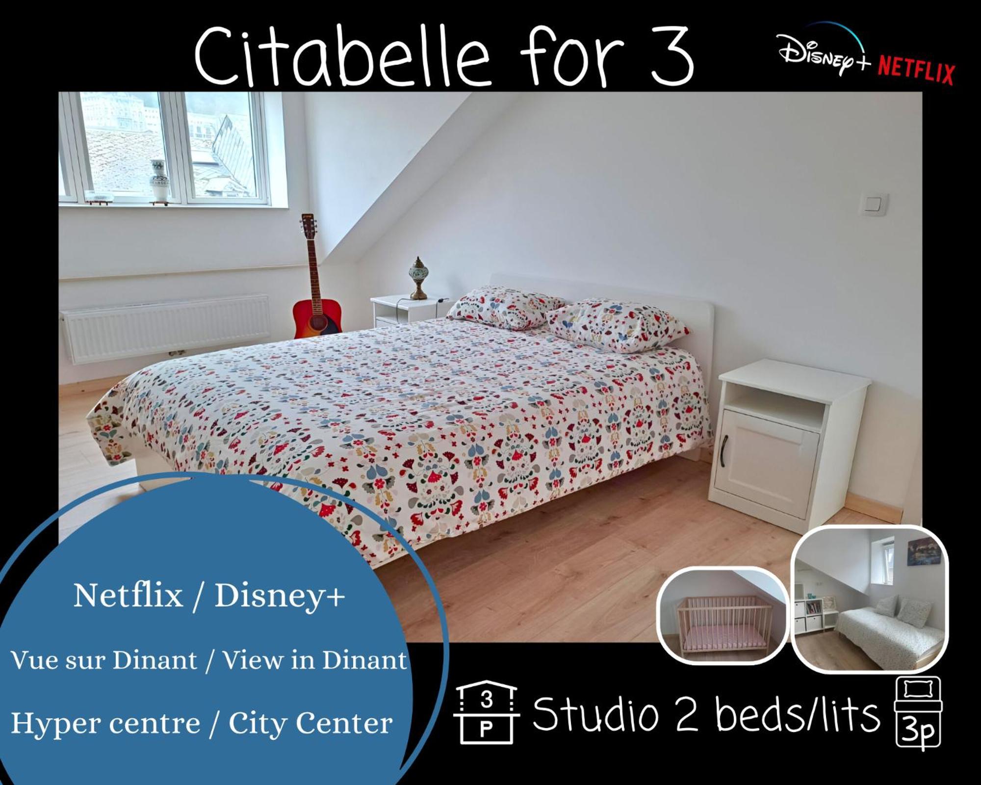 O Reflets - Citabelle For 3 - Studio 2 Beds View "Citadelle" Dinant Buitenkant foto